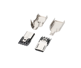 C19021-A MICRO USB 5P焊线三件式